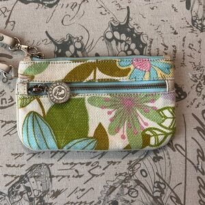 Spartina Floral Wristlet